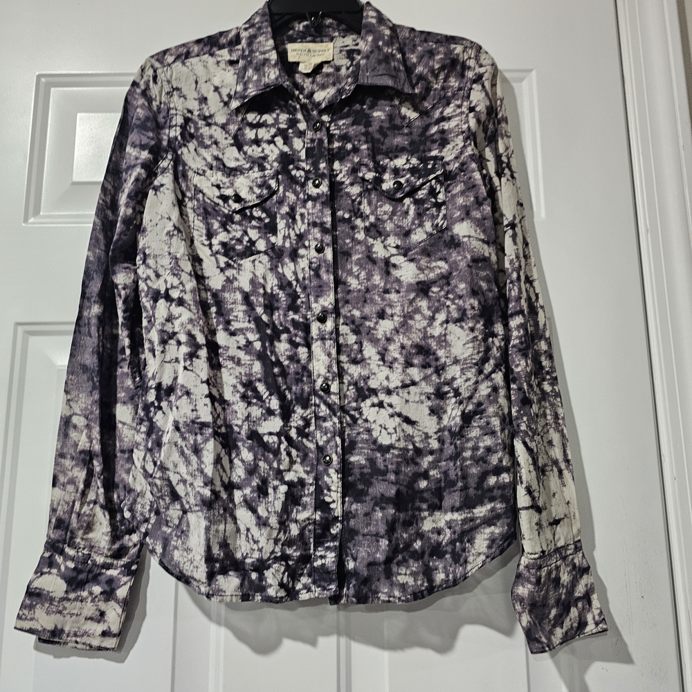 Ralph Lauren Denim And Supply Snap Button Top Light Weight Size Small Petite {7}